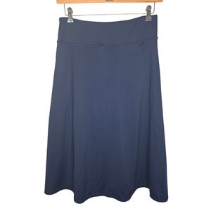 Czrlhyt navy Knee-Length Skort, Modest Long Athletic Casual Skirt, Size Large